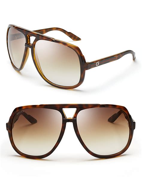 aviator acetate and metal sunglasses gucci|gucci oversized aviator sunglasses.